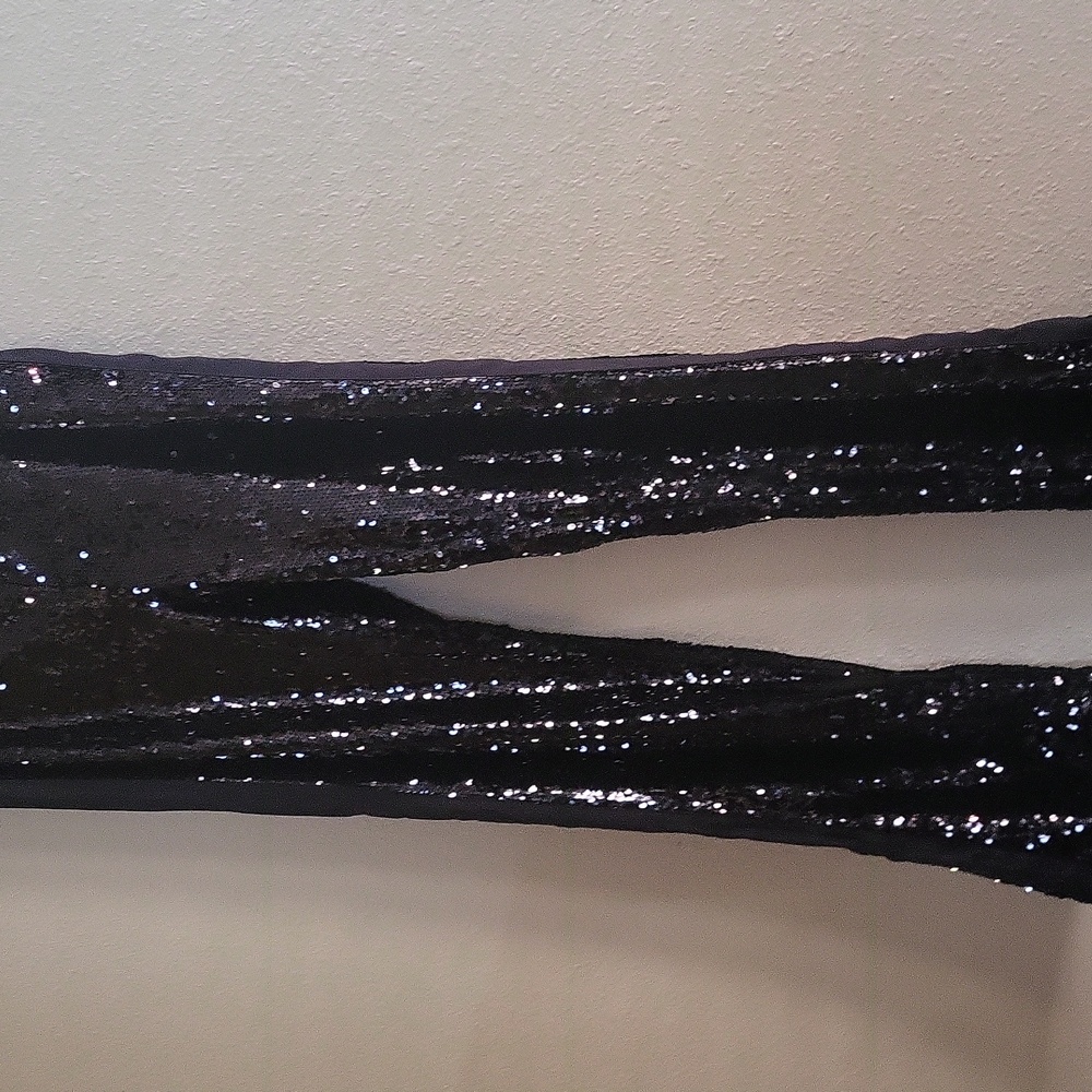 VENUS Black Wide leg Sequin Party Pants  VENUS - Picture 4 of 10